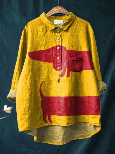 ケイラ | 遊び心満載のダックスフントシャツ