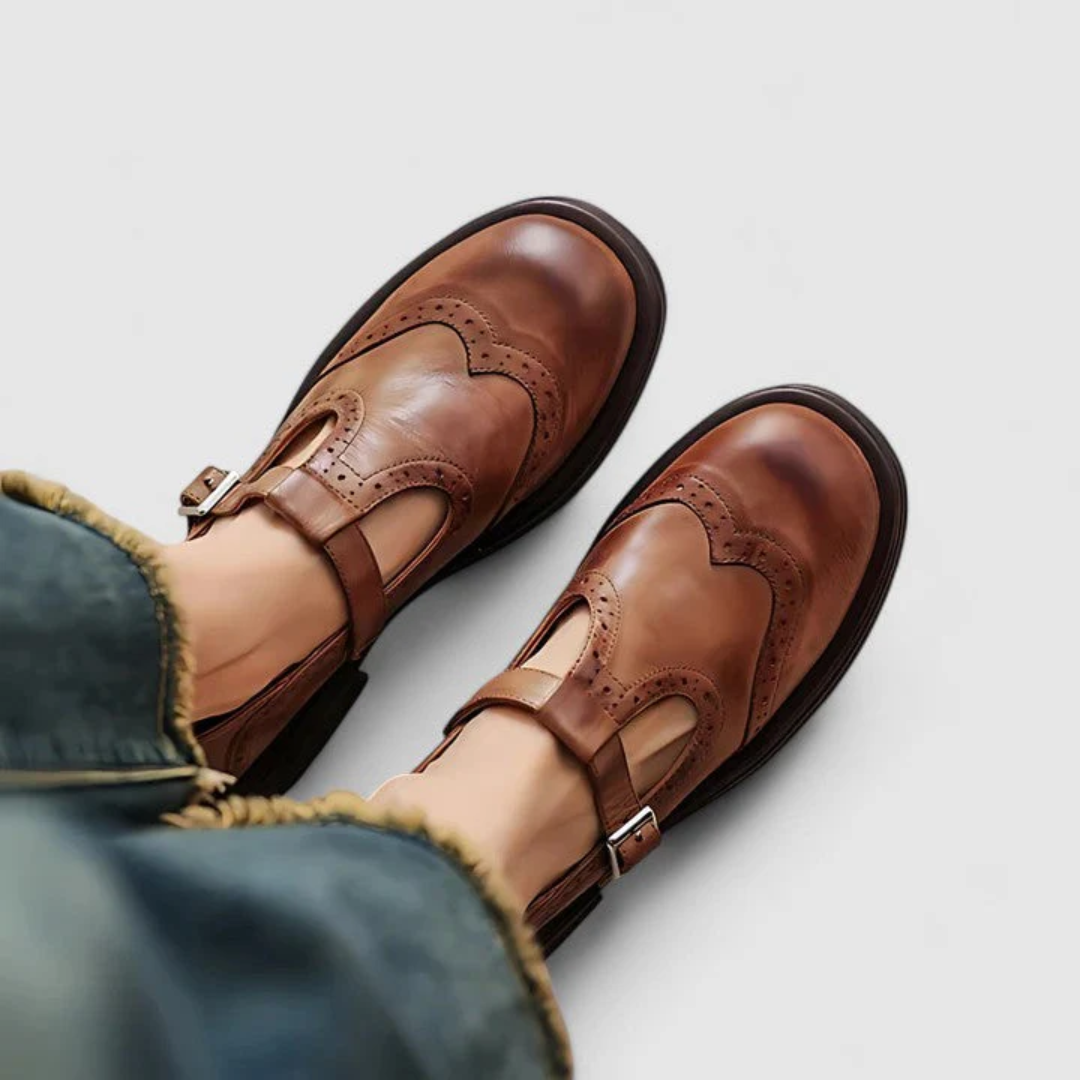 マルゴー | ヘリテージウィングチップフラット