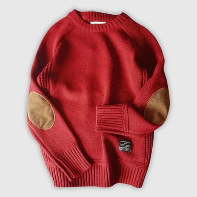 莉央 | エルボーパッチニットセーター