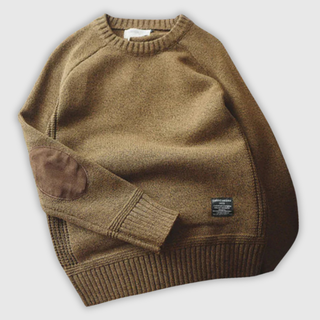 莉央 | エルボーパッチニットセーター