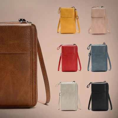 ヘーゼル | スリムレザークロスボディバッグ