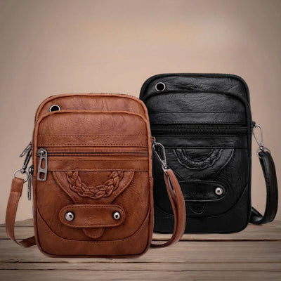 ナオミ | コンパクトレザー クロスボディバッグ