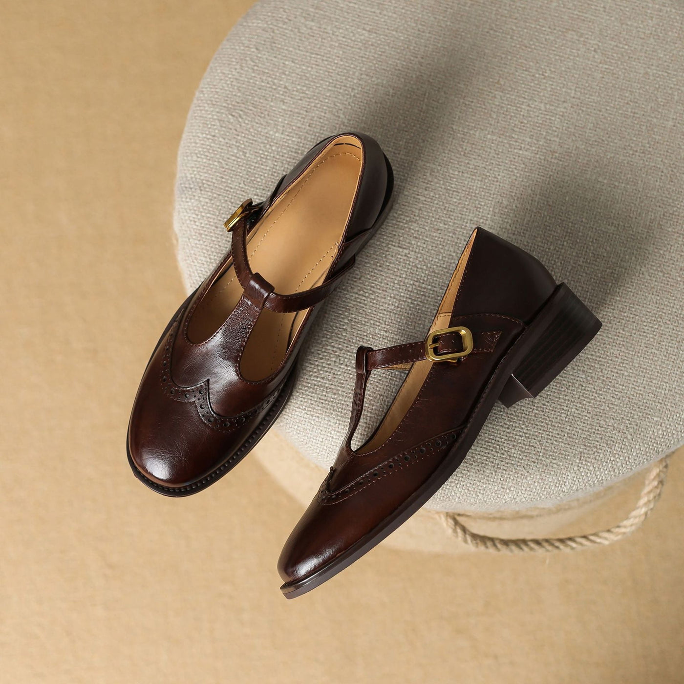 イザベル | ヴィンテージウィングチップフラット