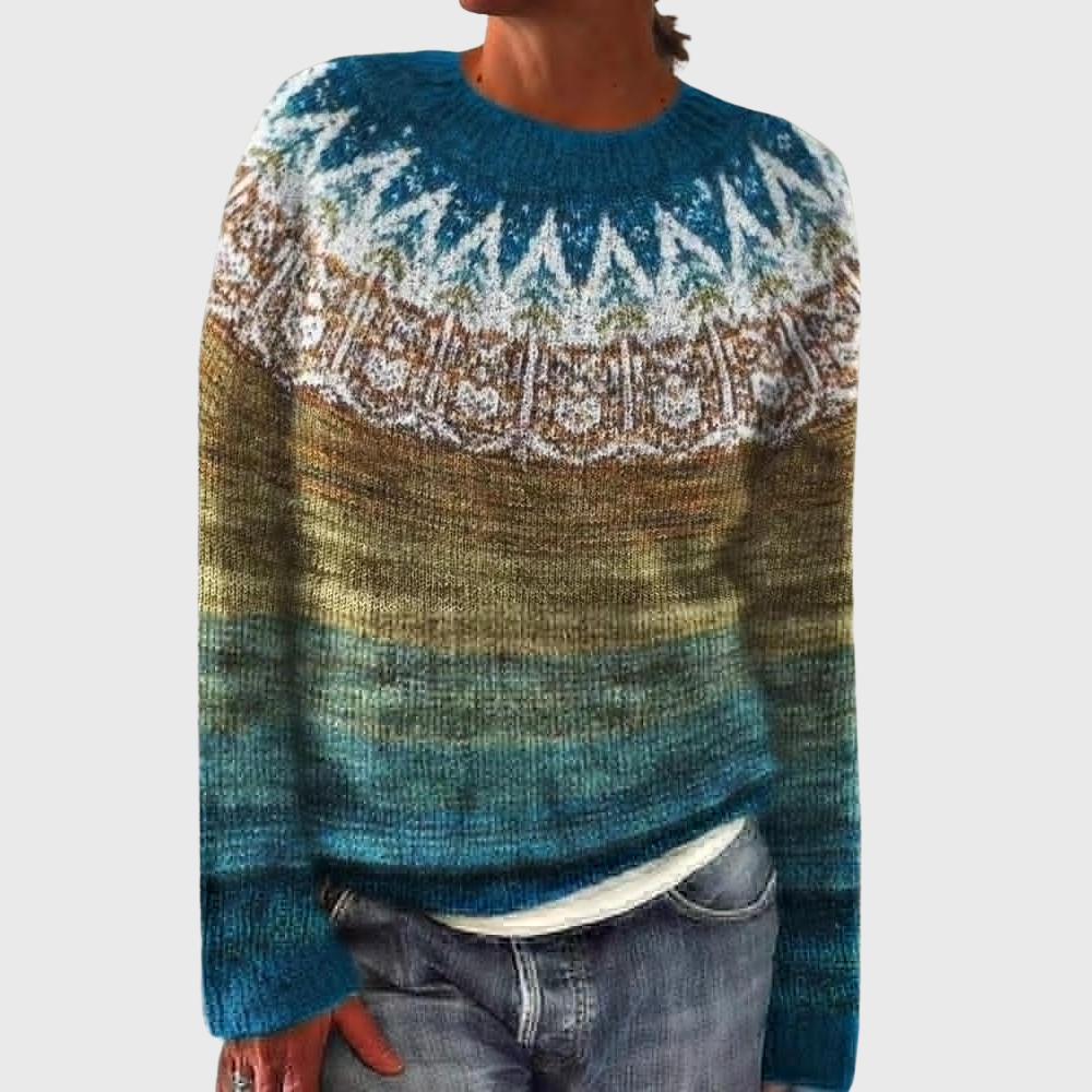 玲奈 | ノルディックパターンセーター