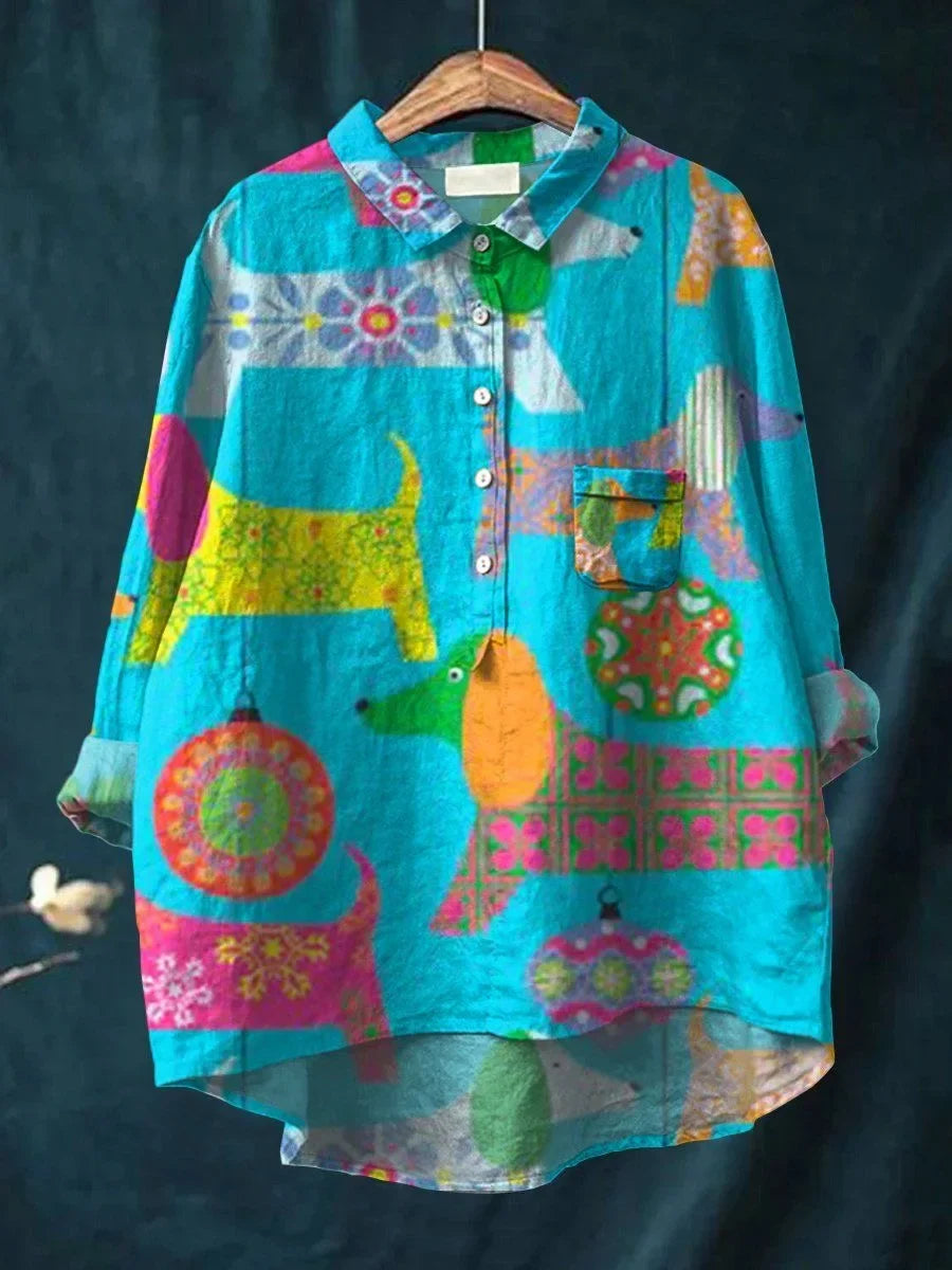 リンジー | 遊び心満載の猫シャツ