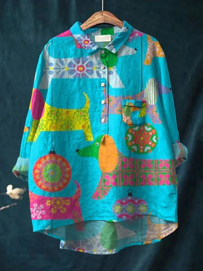 リンジー | 遊び心満載の猫シャツ