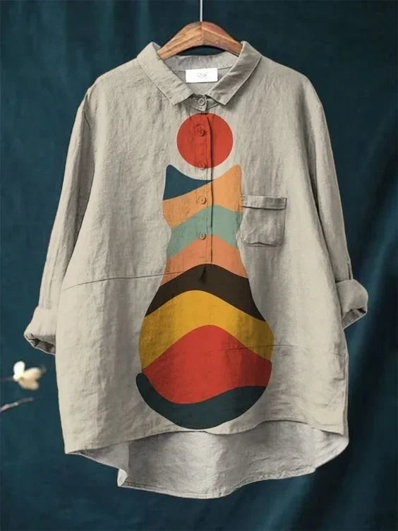 リンジー | 遊び心満載の猫シャツ