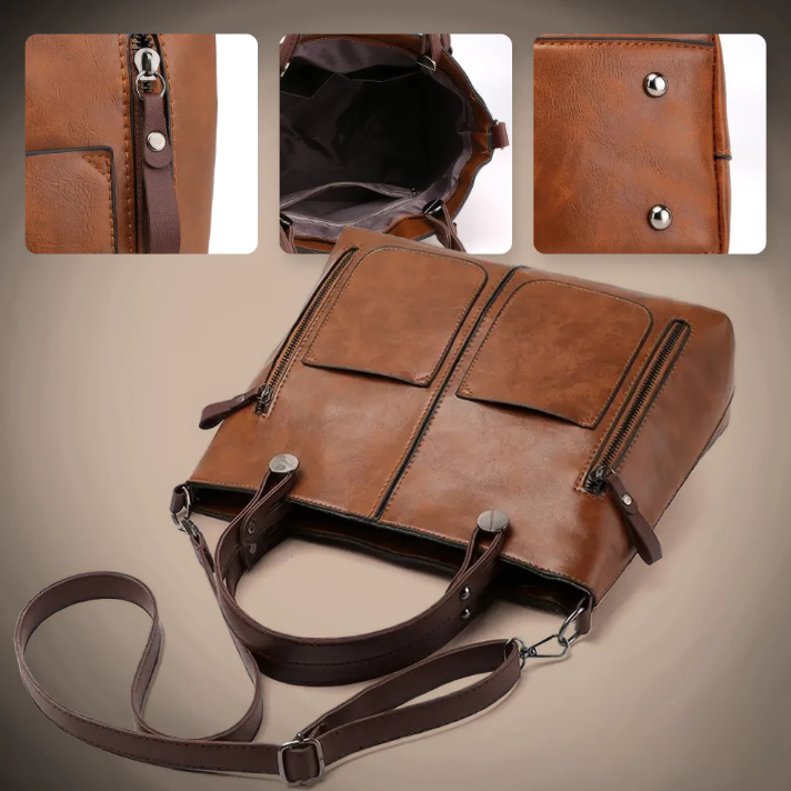 ルーシー | 構造的なレザートート