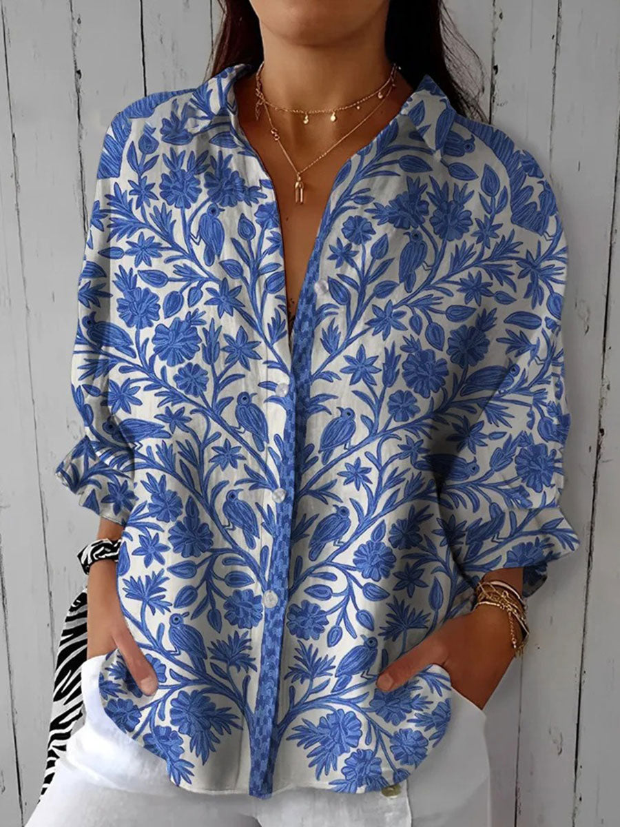 バレリー | ブルーバードブルームシャツ