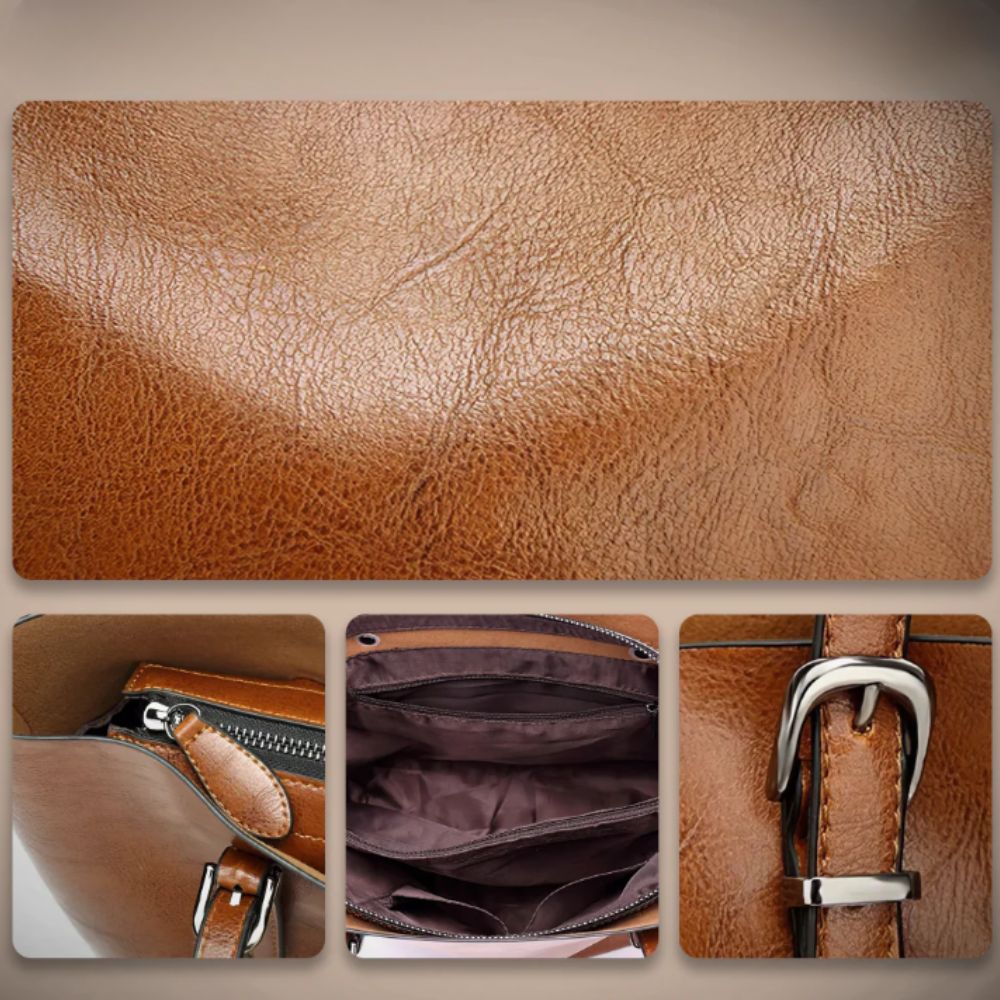 マギー | エレガントなレザートートバッグ